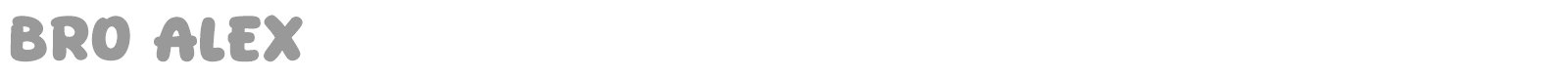 Bro Alex font preview